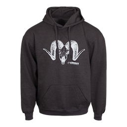 Crispi Ram Skull Hoodie-Charcoal-Small
